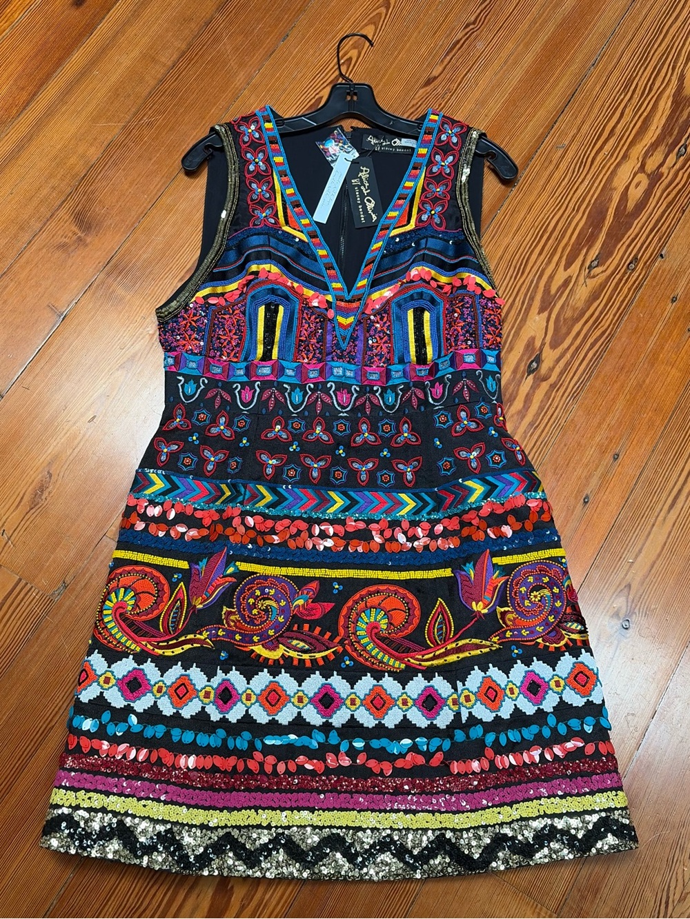 Alice and Olivia Gorgeous Black Mini Dress